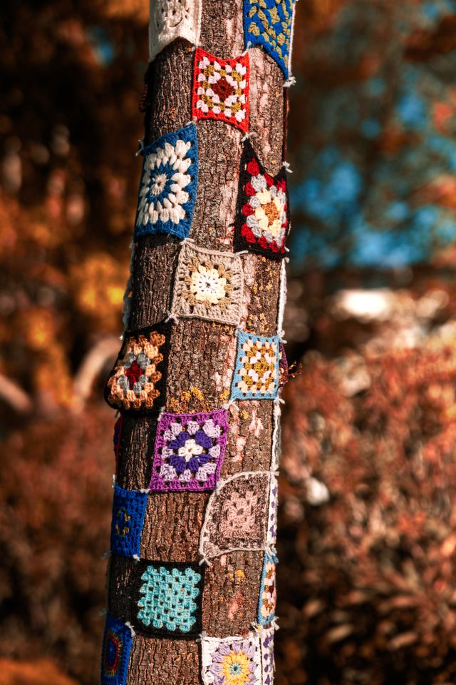 granny squares de colores a ganchillo